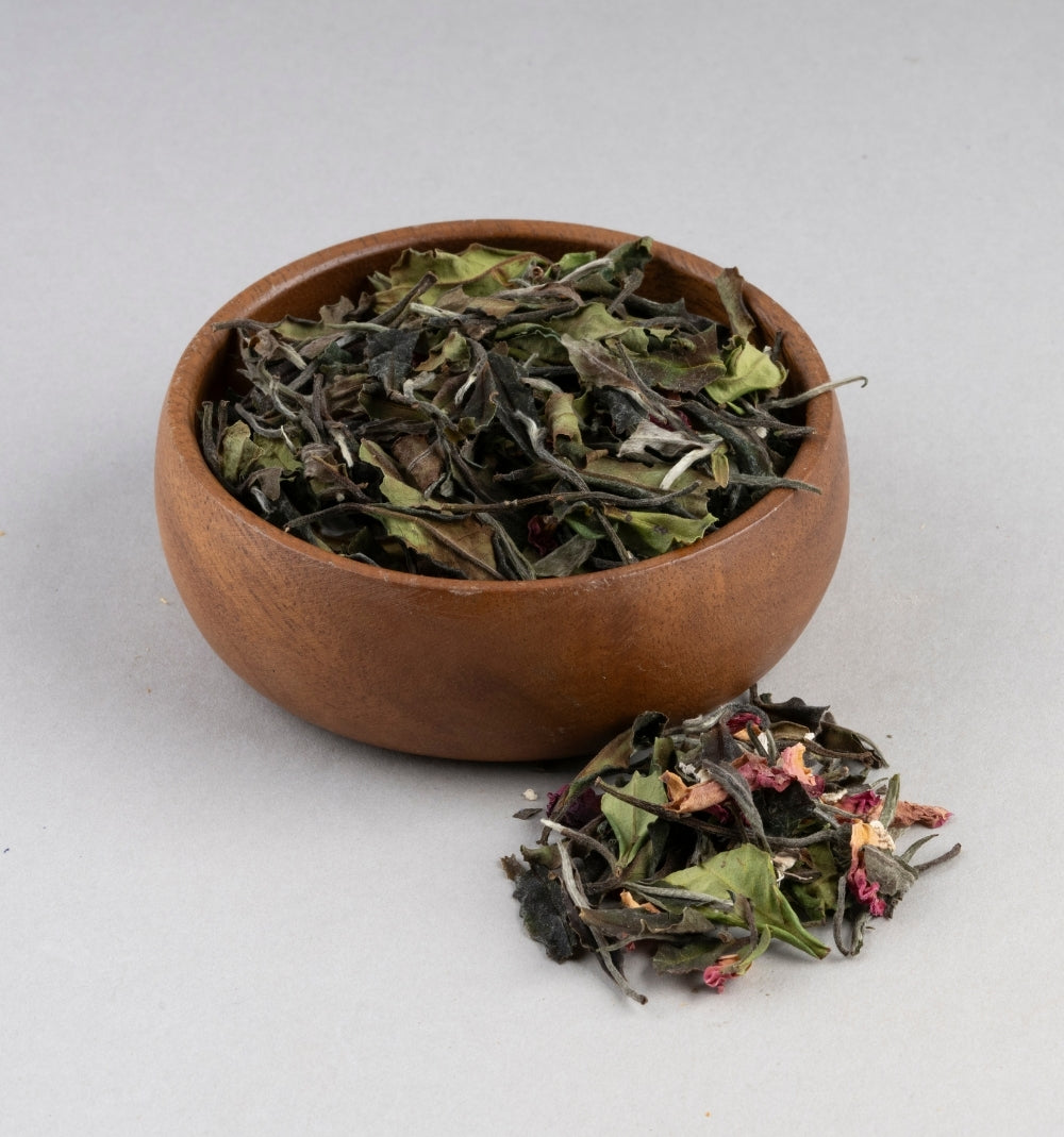 Organic White Tea with Ginger peach Loose Leaf