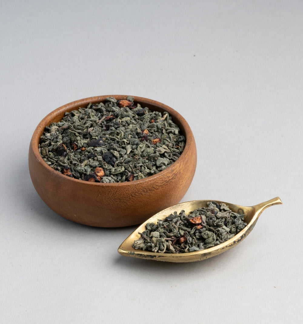 Organic Green Tea with Berry Mix Loose Leaf